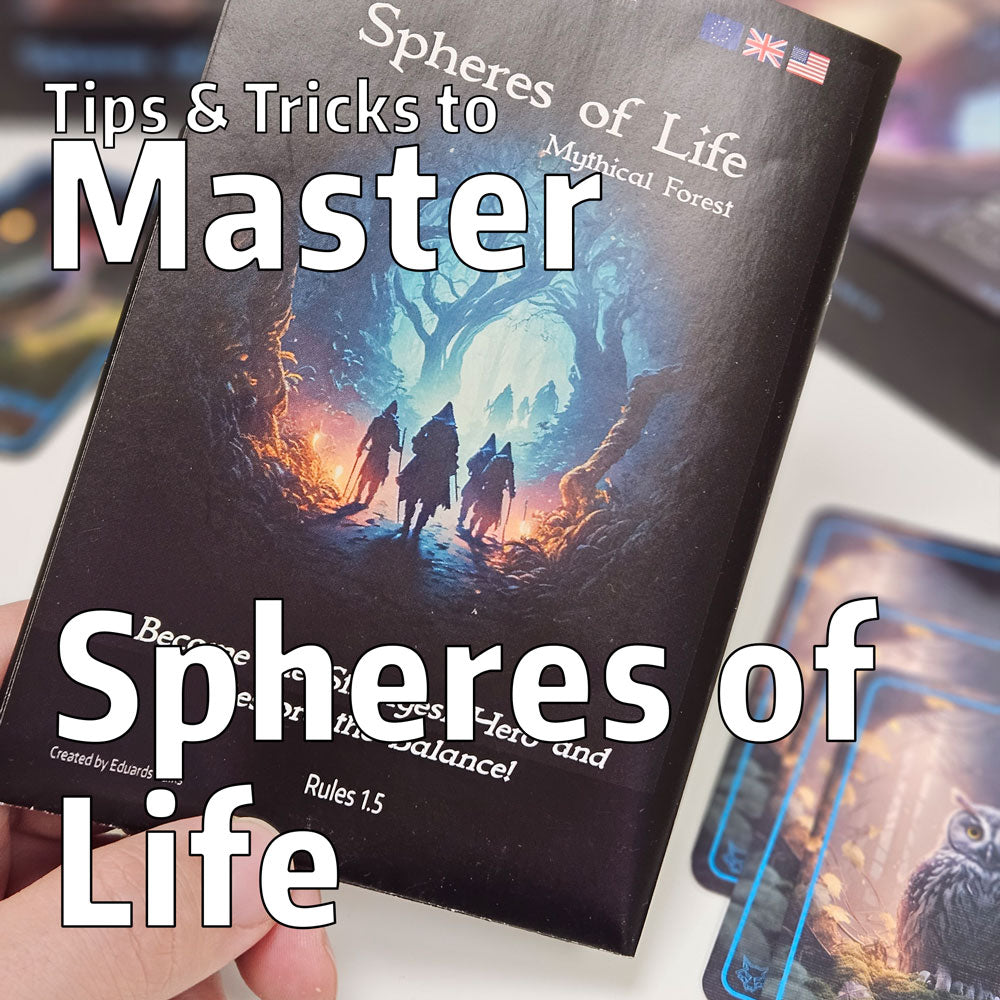 cover image for an article explaining strategies, tips, and tricks on how to master the Spheres of Life: Mythical Forest card game