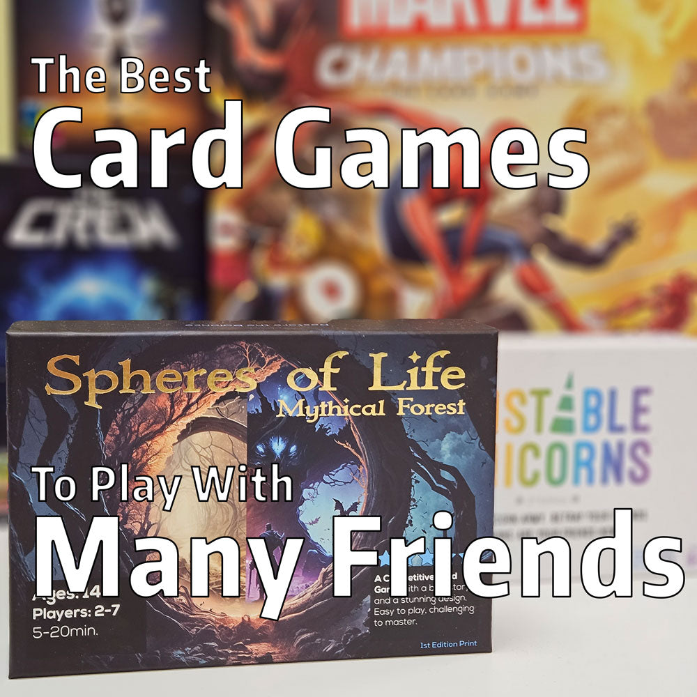 cover image of an article listing the best card games that can be played with many friends