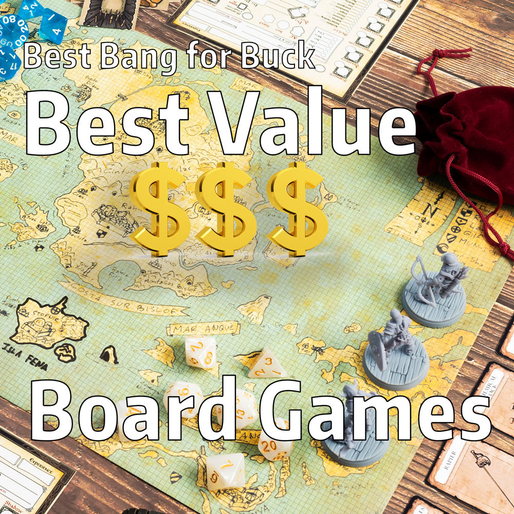 cover image for an article listing and overviewing the best value for money board and card games