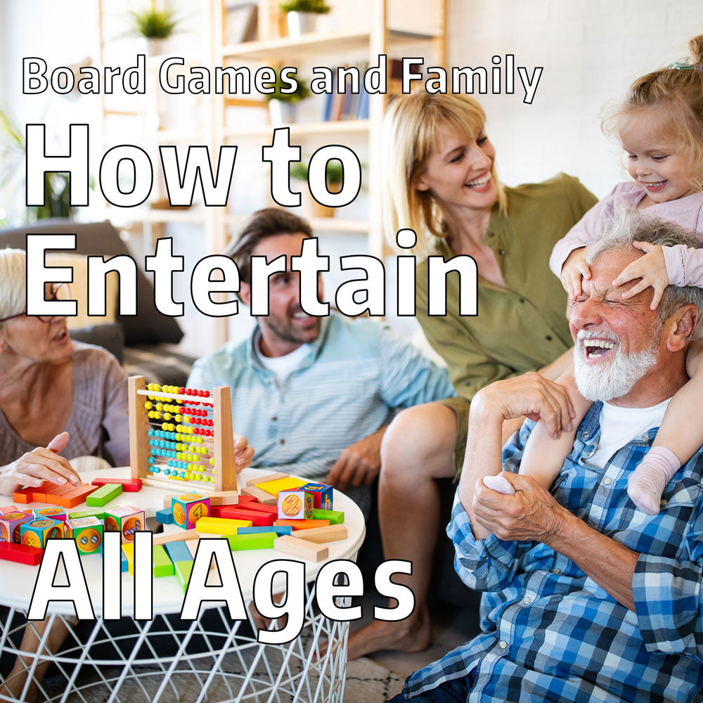 cover image for an article explaining the benefits of playing board games at all ages; and what games to play at each age group