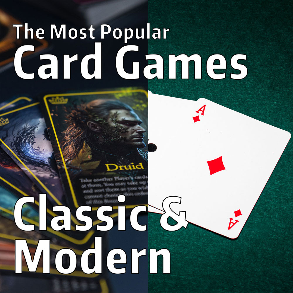 cover image for an article listing the most popular card games - from classic to modern