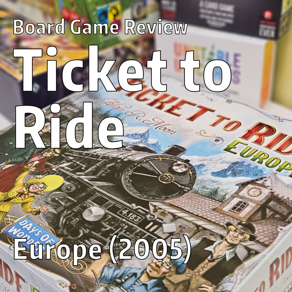 Cover image for a board game review article reviewing the Ticket to Ride Europe game