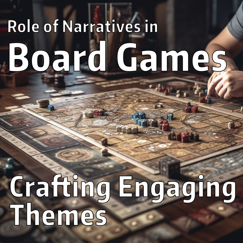 cover image for an article explaining the importance of themes and narratives in board games