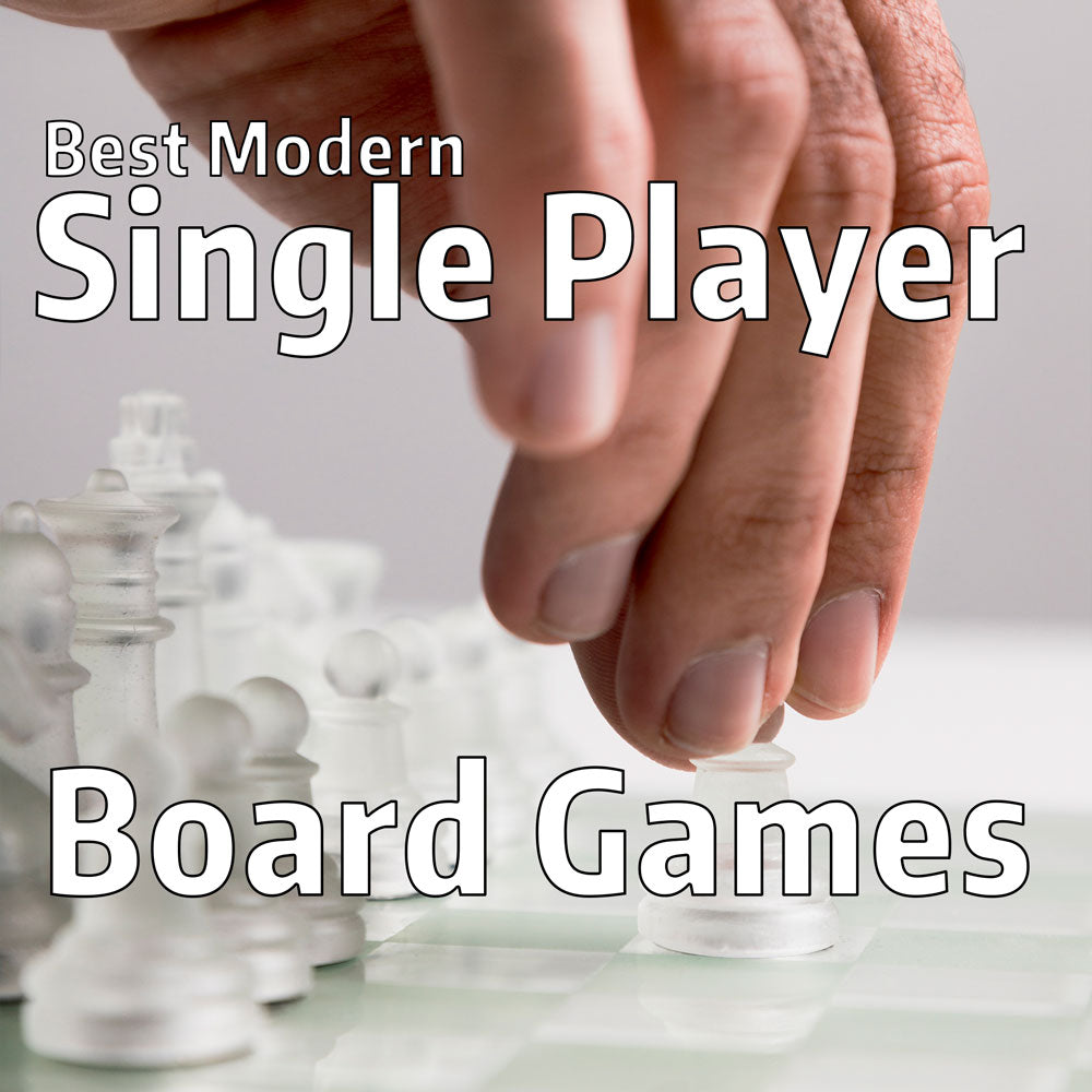 cover image for an article about board games that can be played solo as a single player, with examples