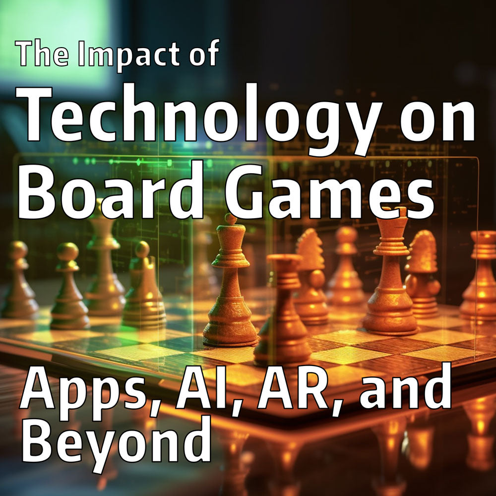 cover image for an article exploring the impact of new technologies on board games