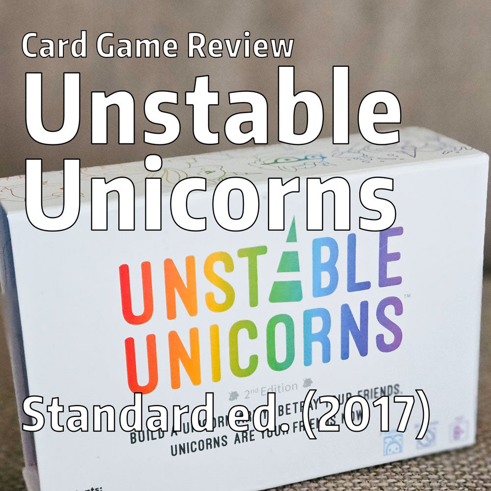 cover image for a review article reviewing card game unstable unicorns