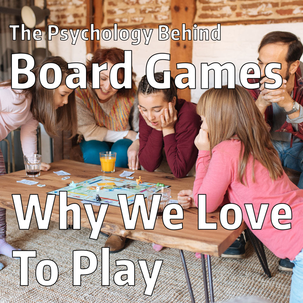 cover image for an article explaining reasons why people love to play board and card games based on psychology