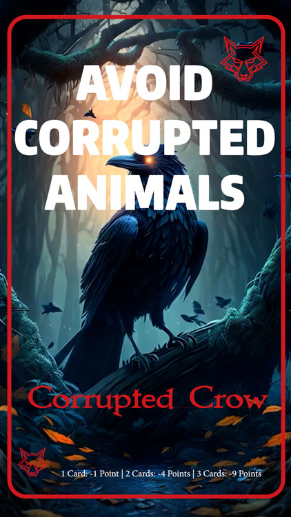 avoid corrupted animals - spheres of life card game, corrupted crow