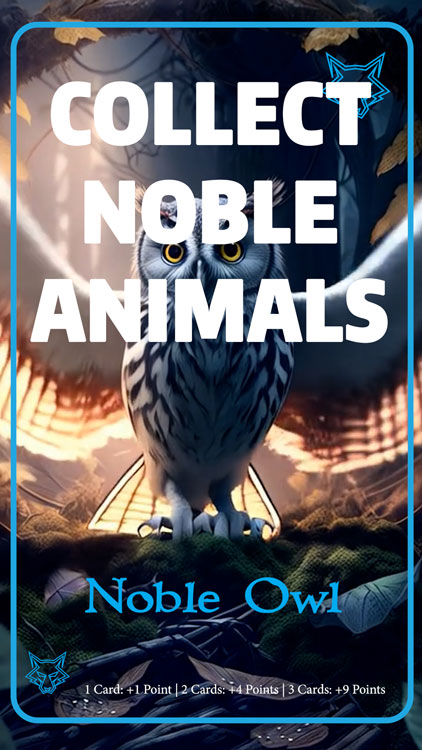 collect noble animals - spheres of life card game, noble owl